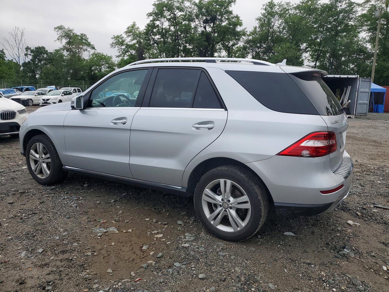 2015 Mercedes-benz Ml 350 4matic Silver vin: 4JGDA5HB1FA471266