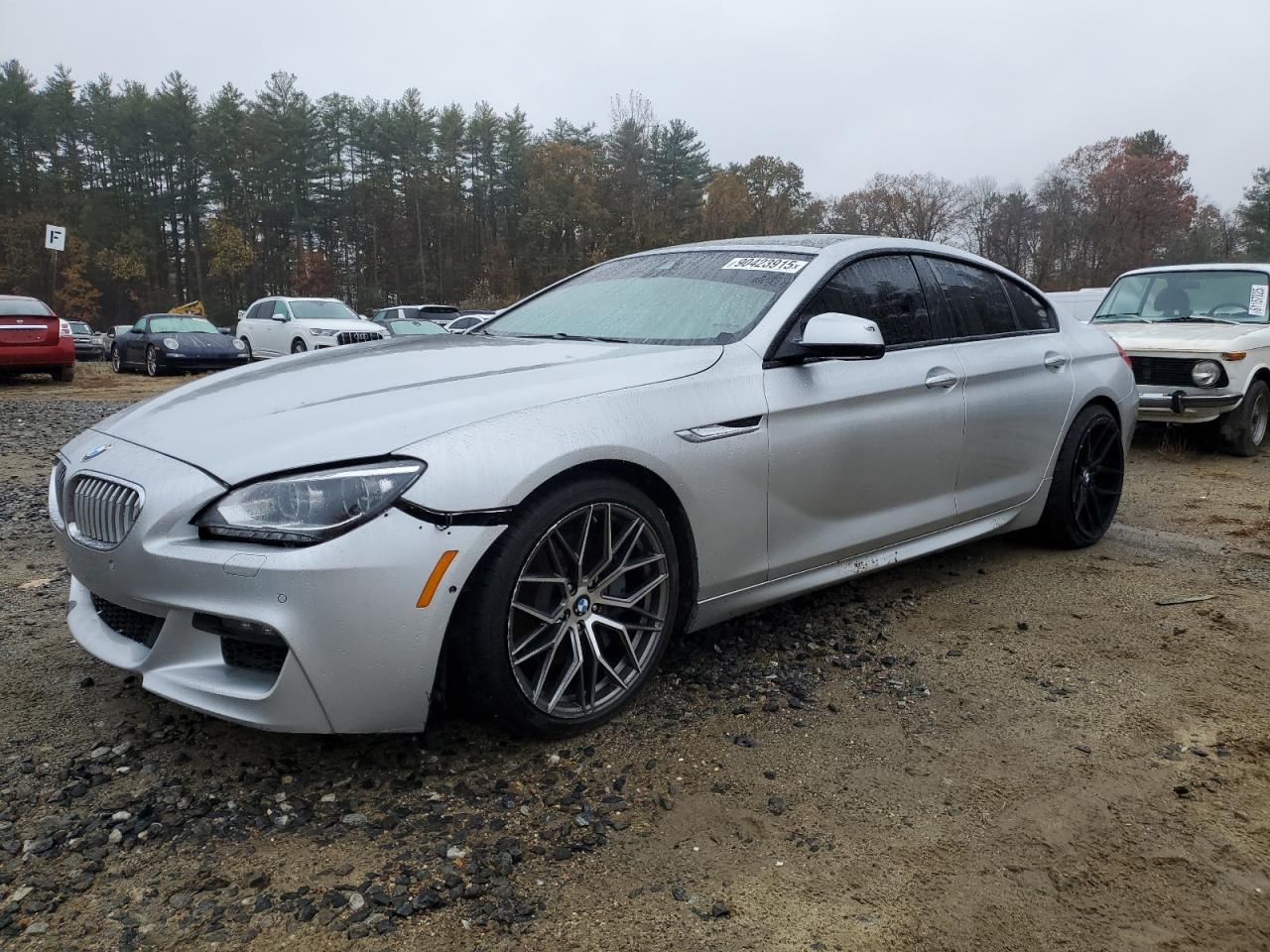 2014 Bmw 650 Xi Gran Coupe Silver vin: WBA6B4C51ED099119