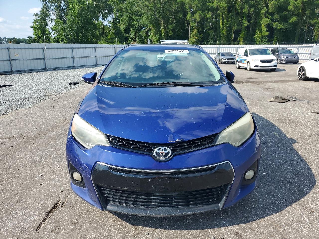 2015 Toyota Corolla S Plus Blue vin: 2T1BURHE3FC267567