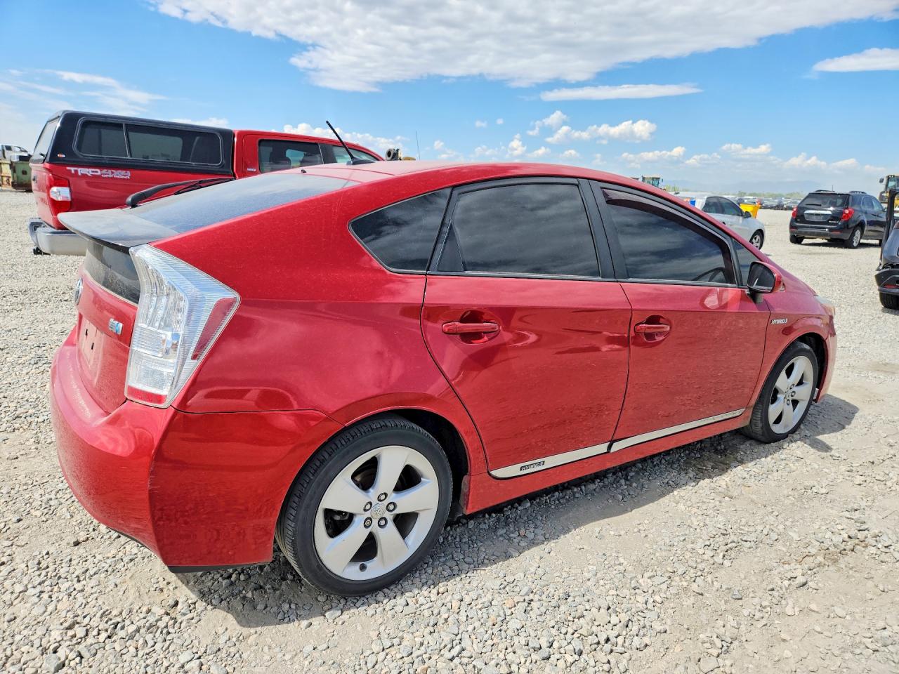 2011 Toyota Prius Four Red vin: JTDKN3DU1B0251914