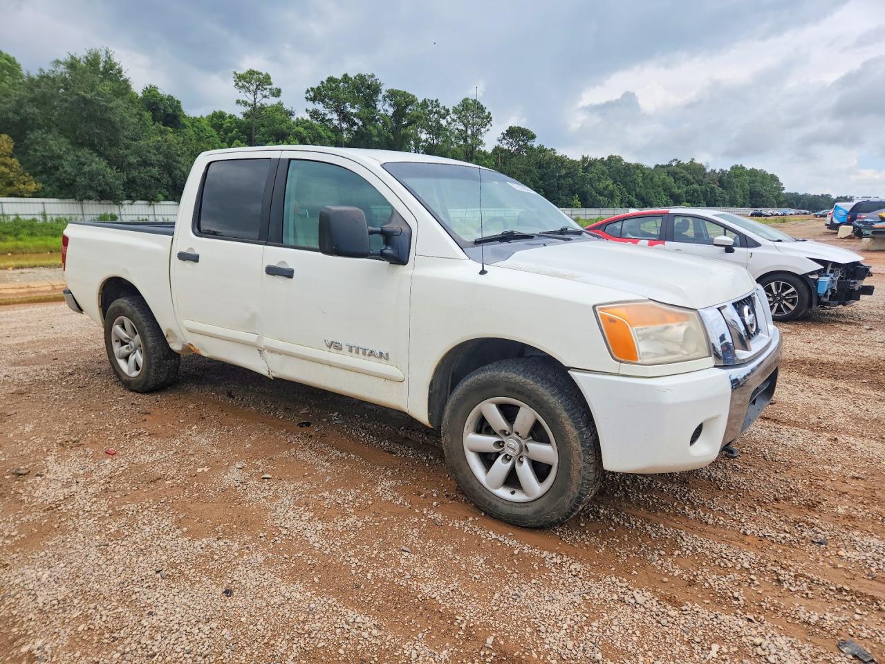 2009 Nissan Titan Xe Ffv White vin: 1N6BA07D69N316529