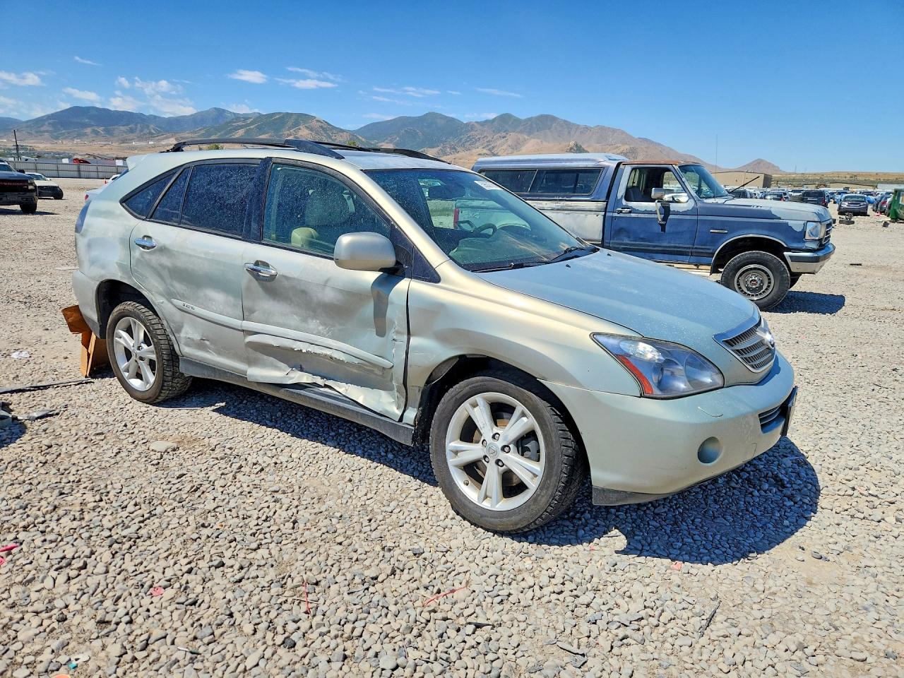 2008 Lexus Rx 400h Silver vin: JTJHW31U182070317