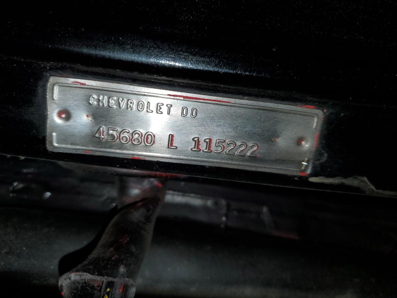 1964 Chevrolet El Camino Black vin: 45680L115222