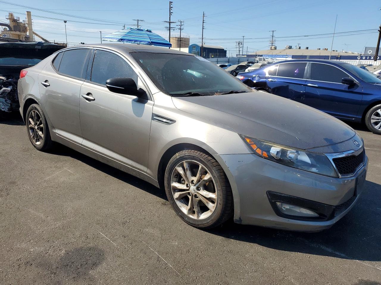 2012 Kia Optima Ex Gray vin: 5XXGN4A72CG075532