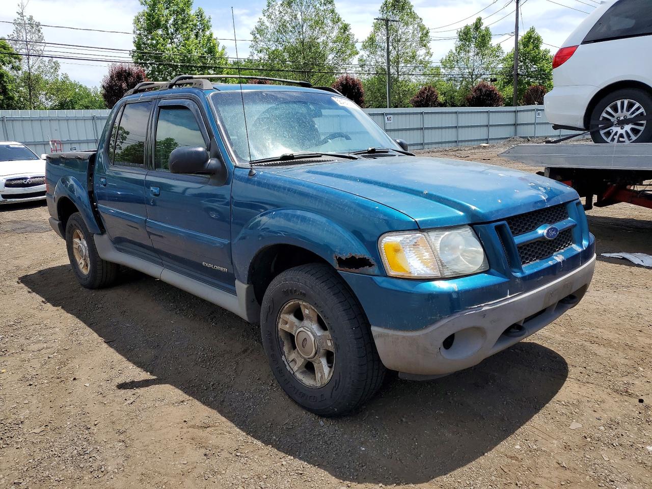 2001 Ford Explorer Sport Trac Green vin: 1FMZU77E01UC12702
