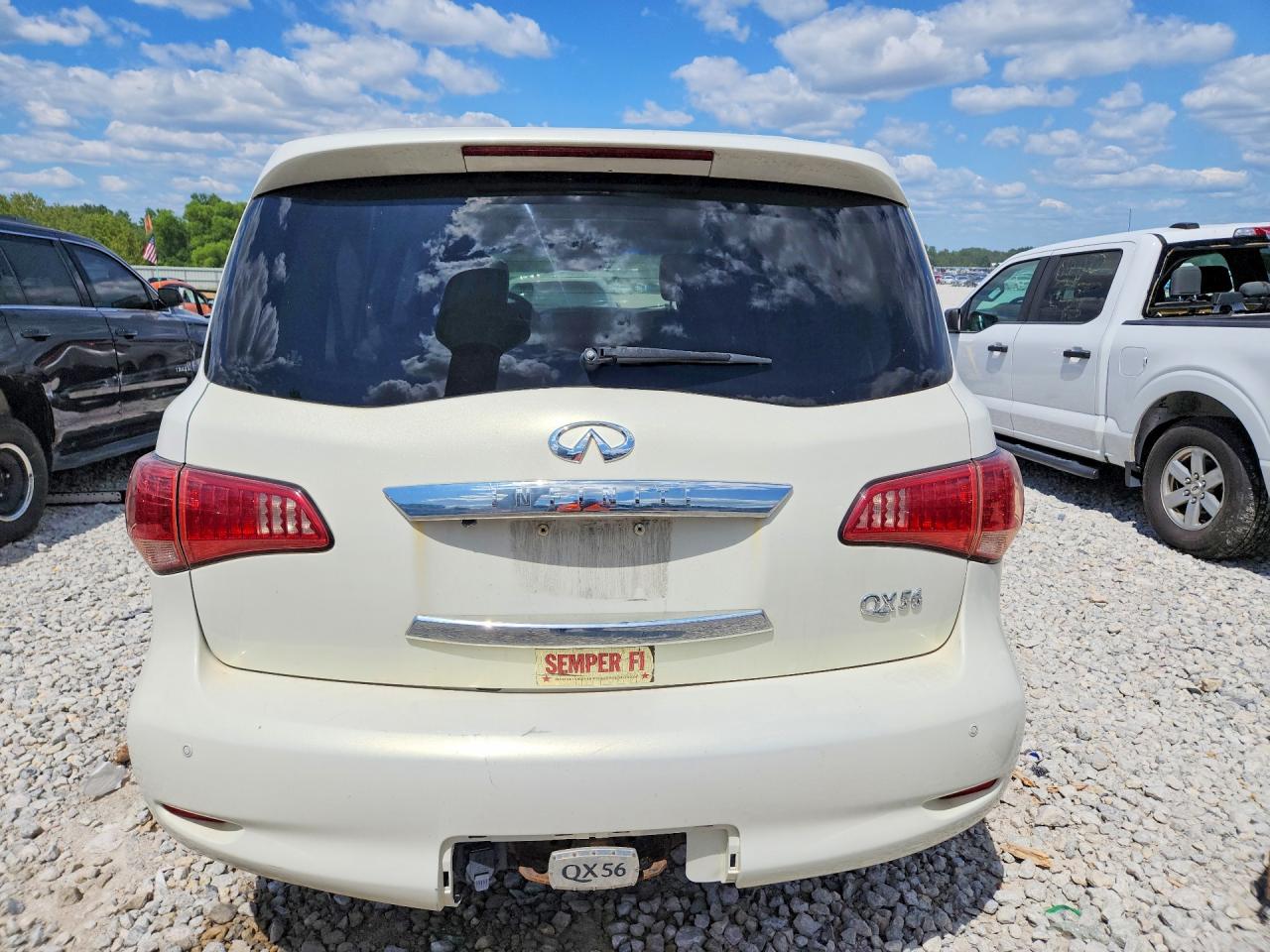 2011 Infiniti Qx56 Base White vin: JN8AZ2NE6B9004602
