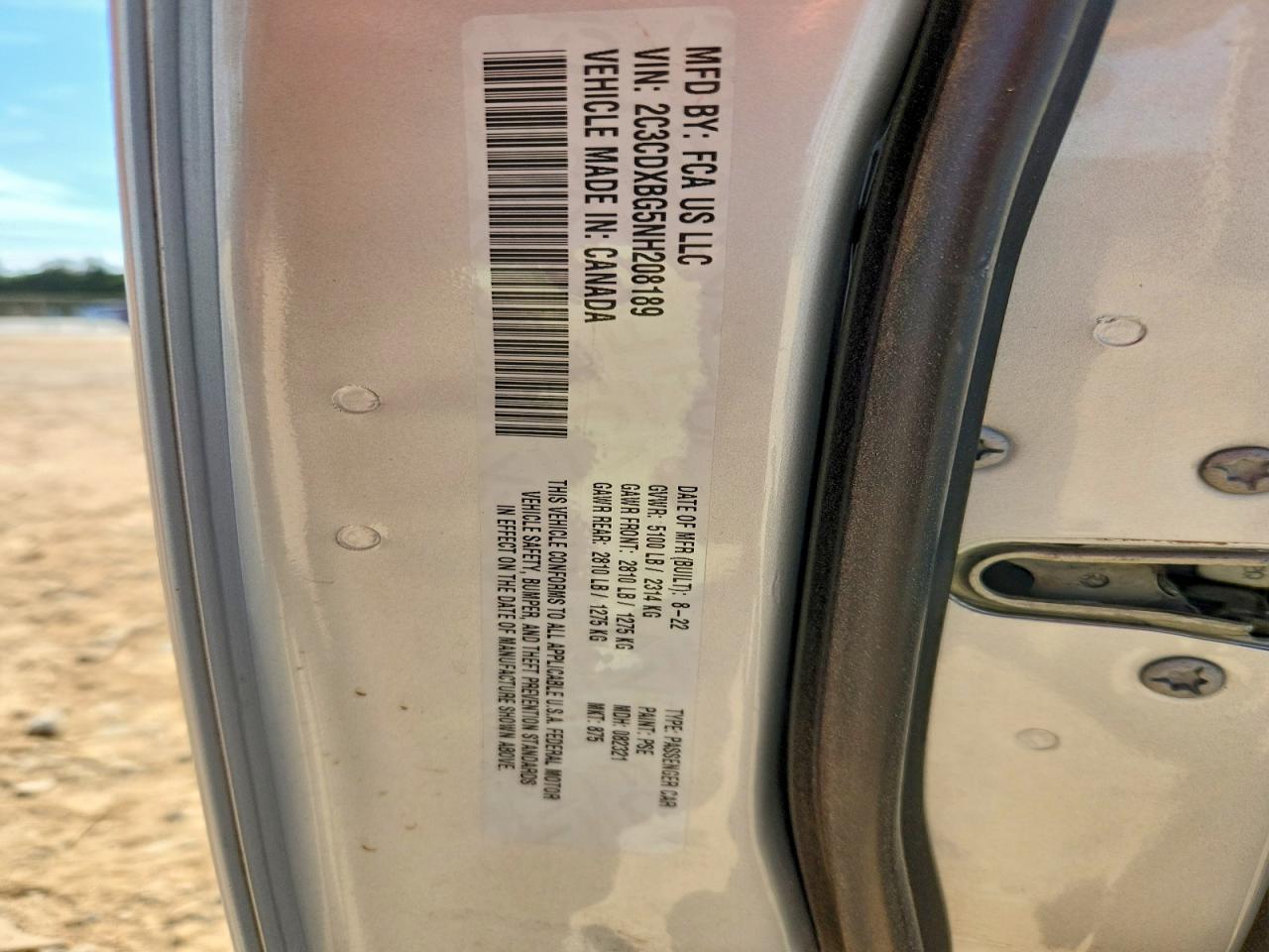 2022 Dodge Charger Sxt Silver vin: 2C3CDXBG5NH208189