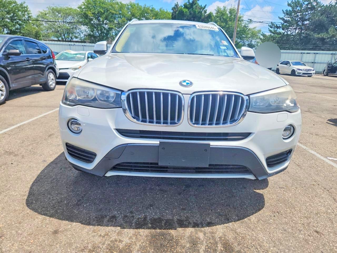 2015 Bmw X3 Sdrive28i White vin: 5UXWZ7C50F0F75855