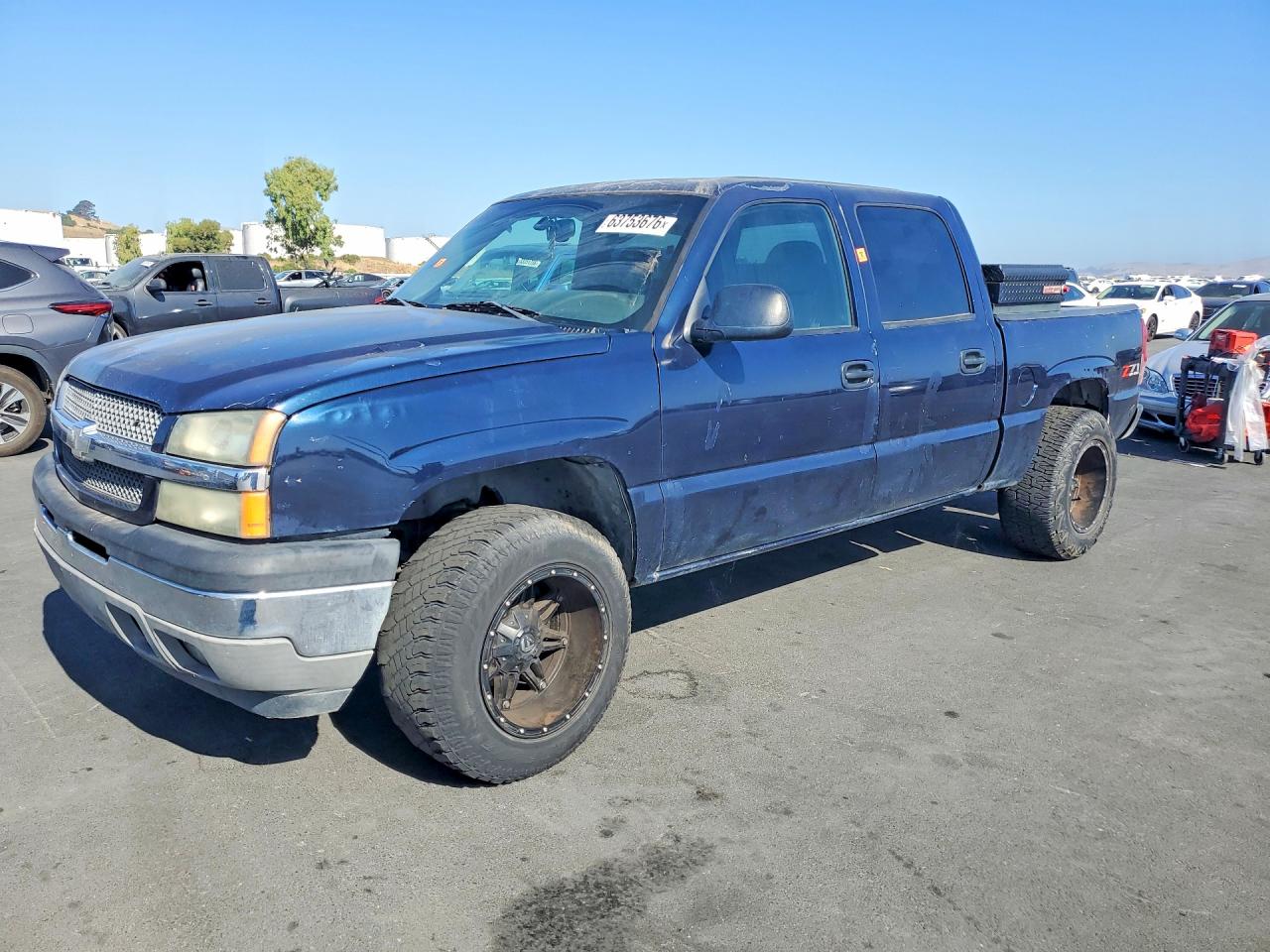 2005 Chevrolet Silverado K1500 Blue vin: 2GCEK13T851291094