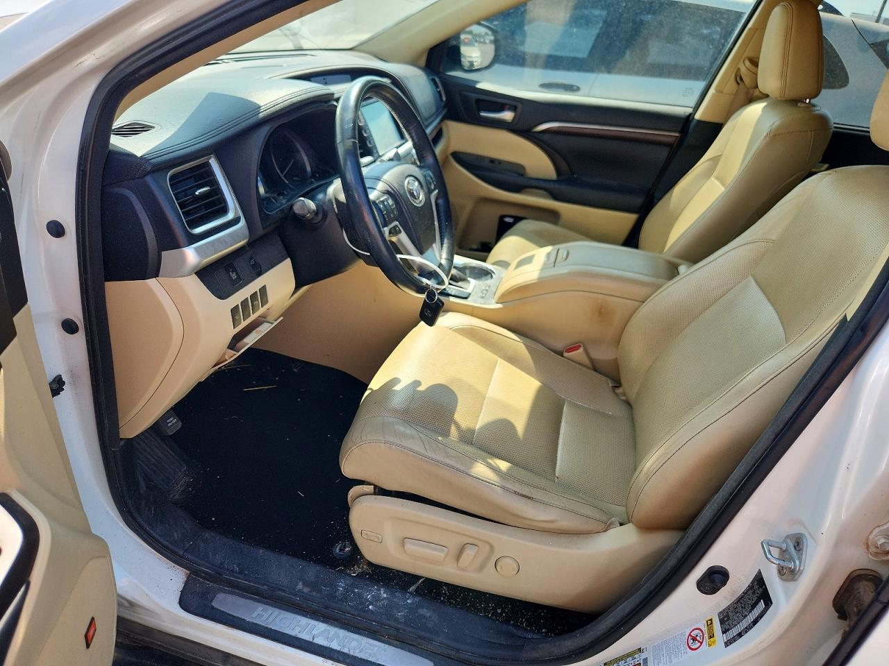 2014 Toyota Highlander Limited Белый vin: 5TDDKRFH6ES028029