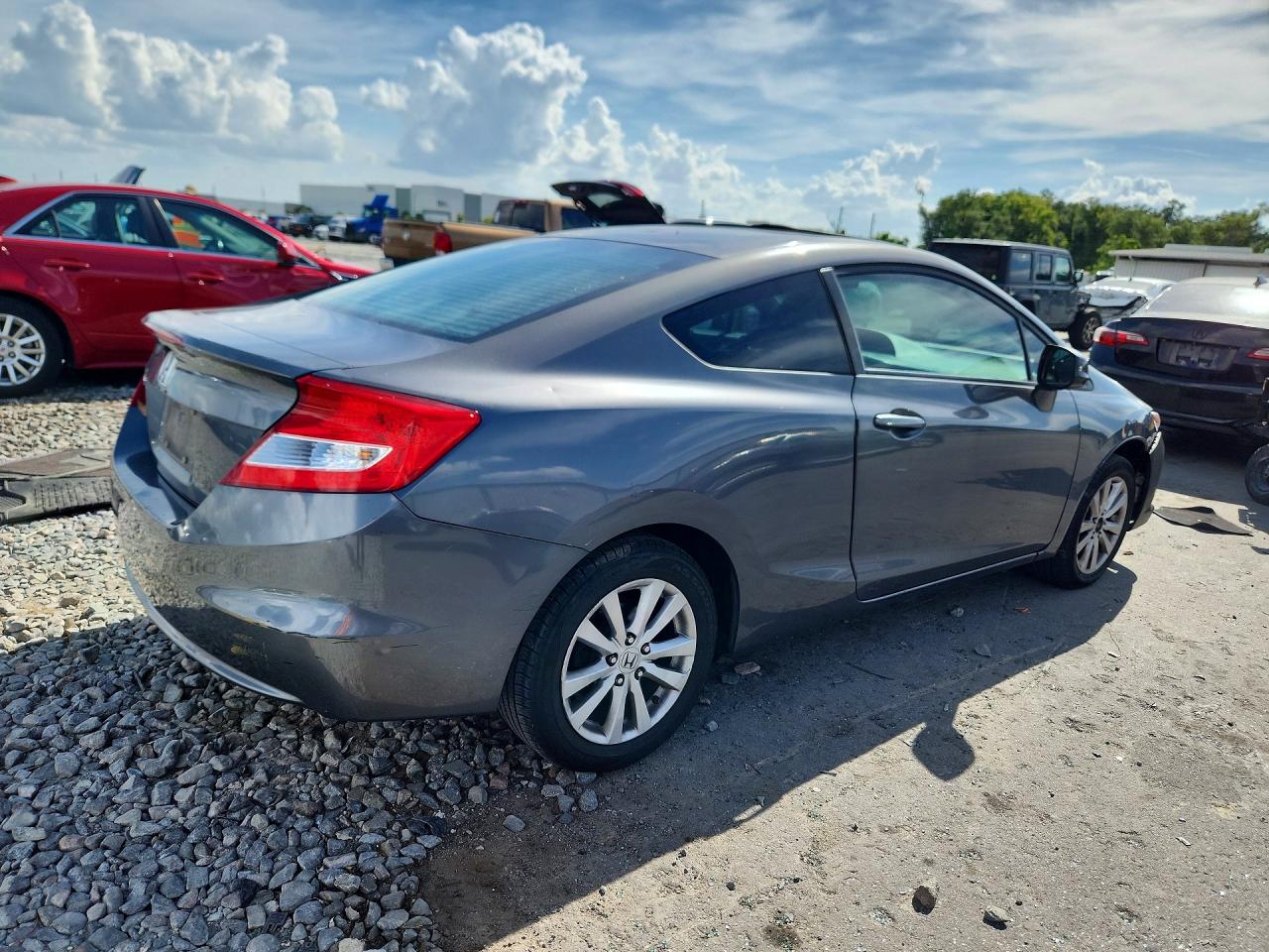 2012 Honda Civic Exl Серый vin: 2HGFG3B02CH528807