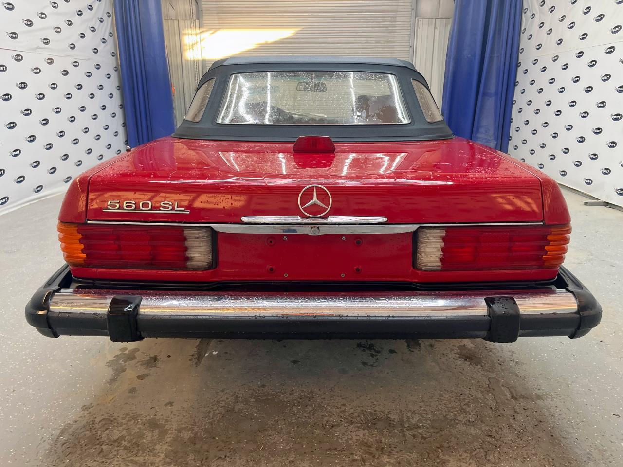 1987 Mercedes-benz 560 Sl Красный vin: WDBBA48D7HA059622