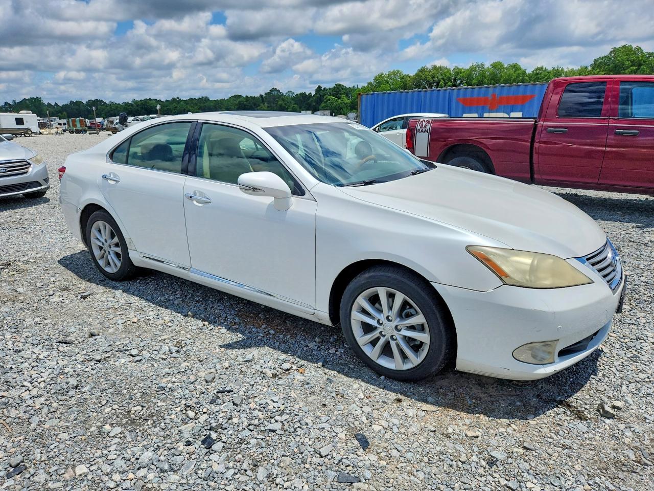 2010 Lexus Es 350 White vin: JTHBK1EG2A2356081