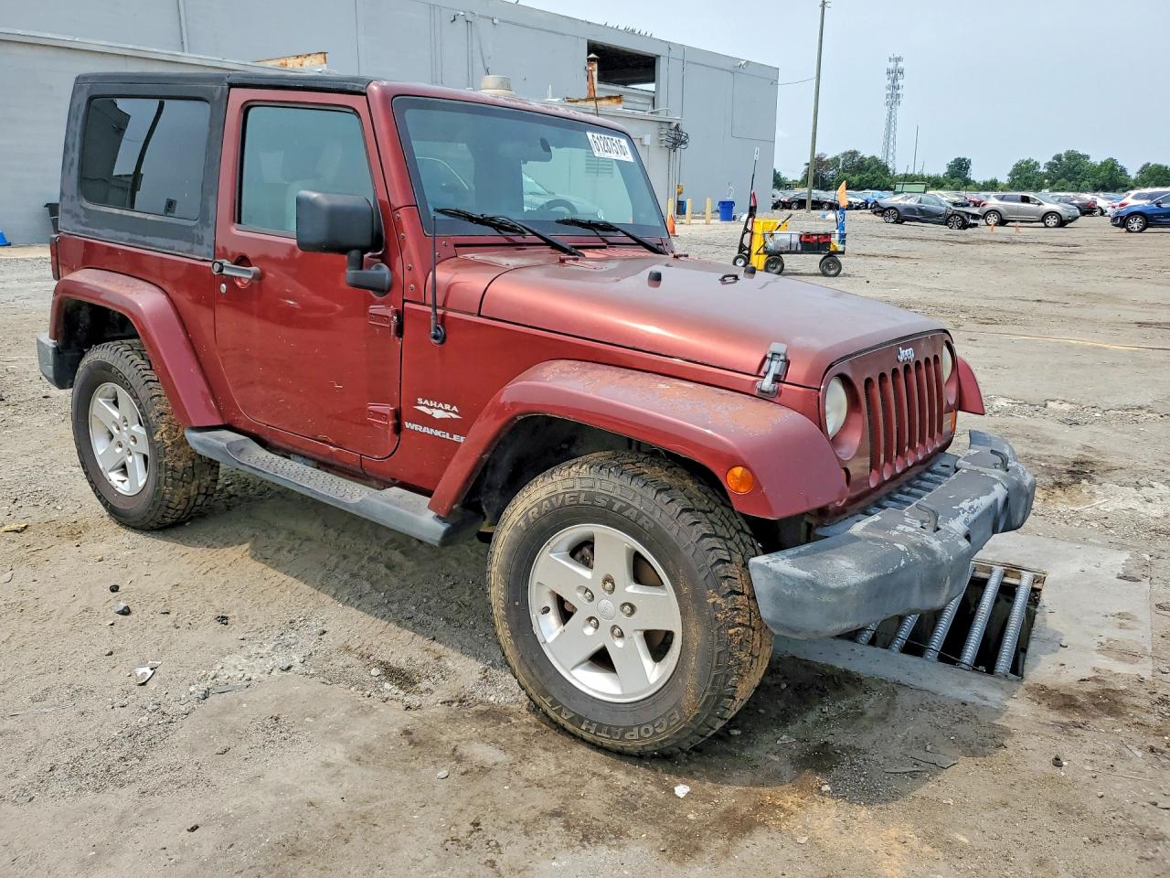 2007 Jeep Wrangler Sahara Red vin: 1J8FA54177L135775