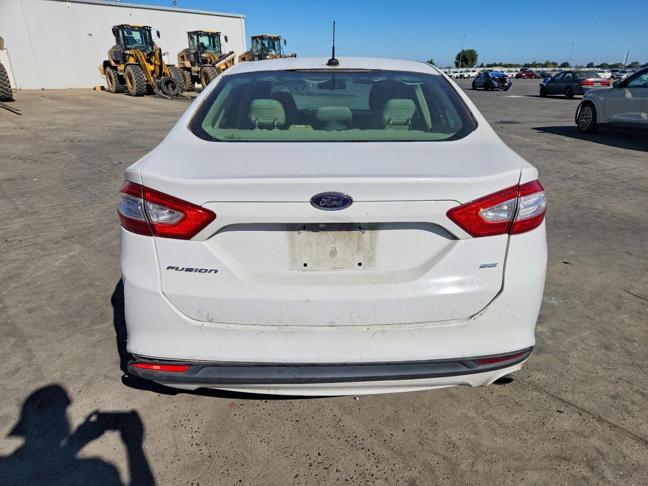 2015 Ford Fusion Se White vin: 3FA6P0H70FR143827