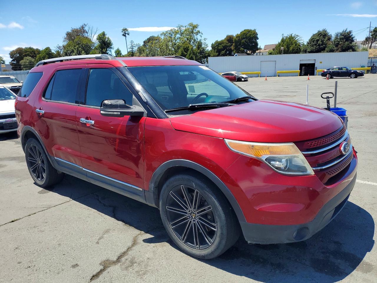 2015 Ford Explorer Limited Red vin: 1FM5K7F83FGB42389