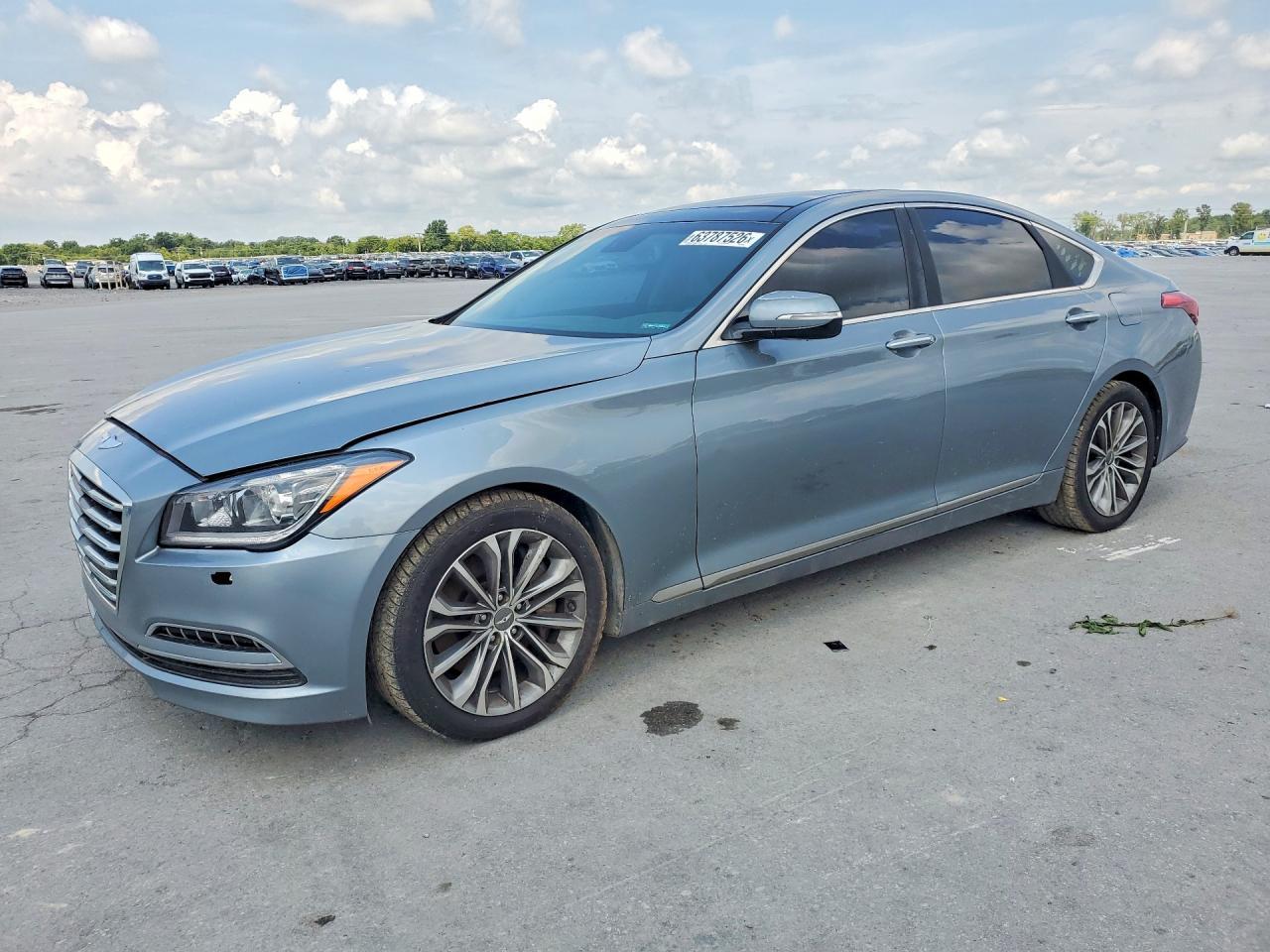 2015 Hyundai Genesis 3.8l Silver vin: KMHGN4JE7FU061120