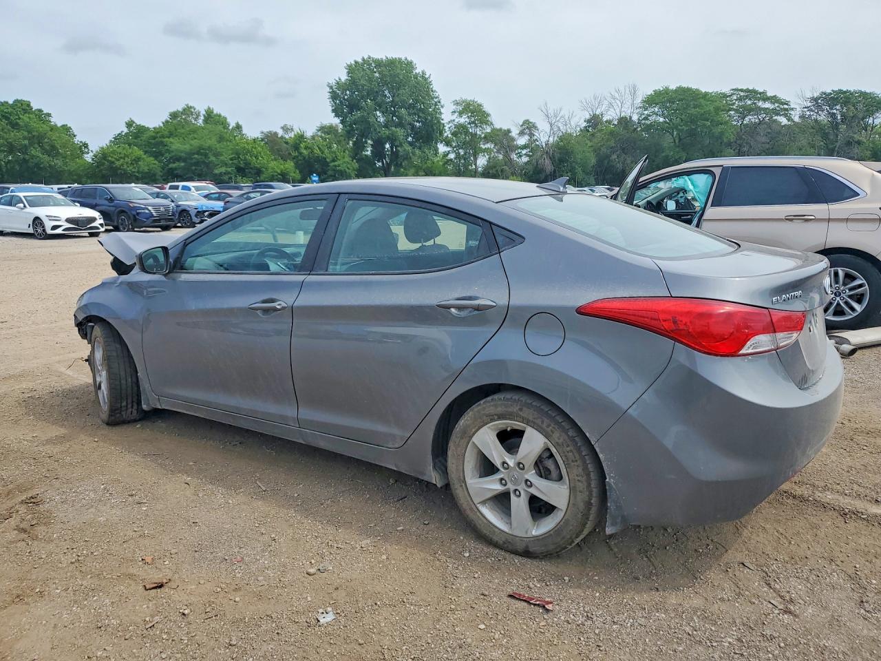 2013 Hyundai Elantra Gls Silver vin: 5NPDH4AE5DH154157