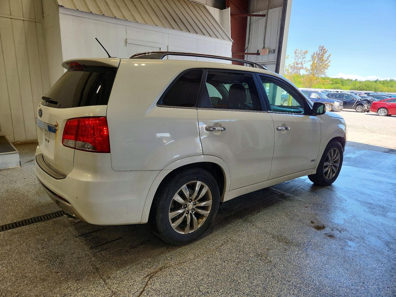 2013 Kia Sorento Sx White vin: 5XYKWDA22DG381641