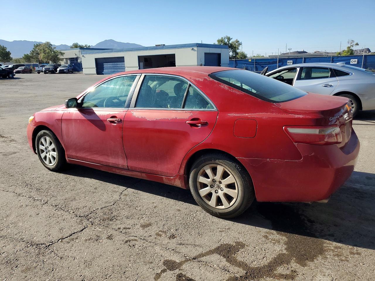2007 Toyota Camry Xle V6 Red vin: 4T1BK46K87U011572