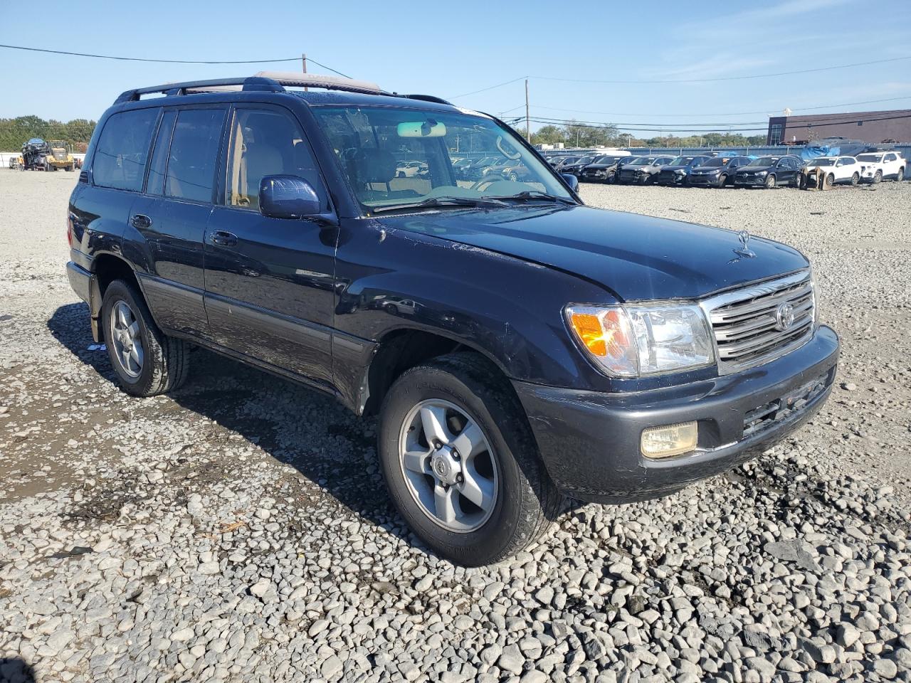2003 Toyota Land Cruiser Blue vin: JTEHT05J232044467
