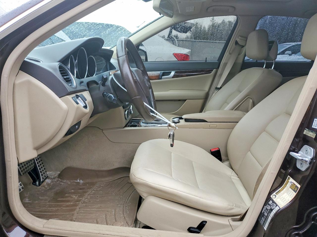 2012 Mercedes-benz C 250 4matic Brown vin: WDDGF8FB7CF913706