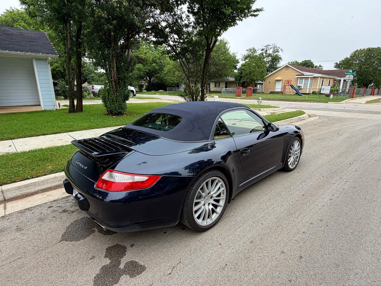2008 Porsche 911 Carrera Cabriolet Blue vin: WP0CA29978S765715
