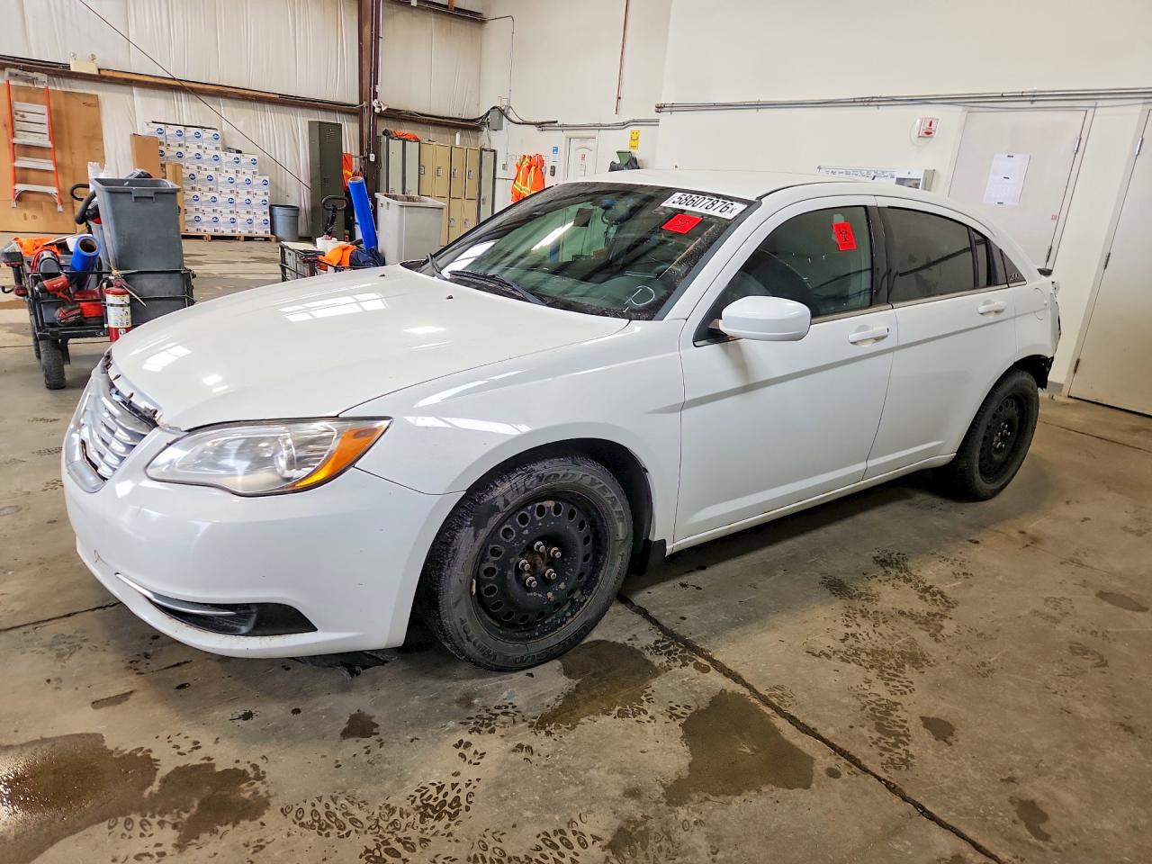 2013 Chrysler 200 Lx White vin: 1C3CCBABXDN512510