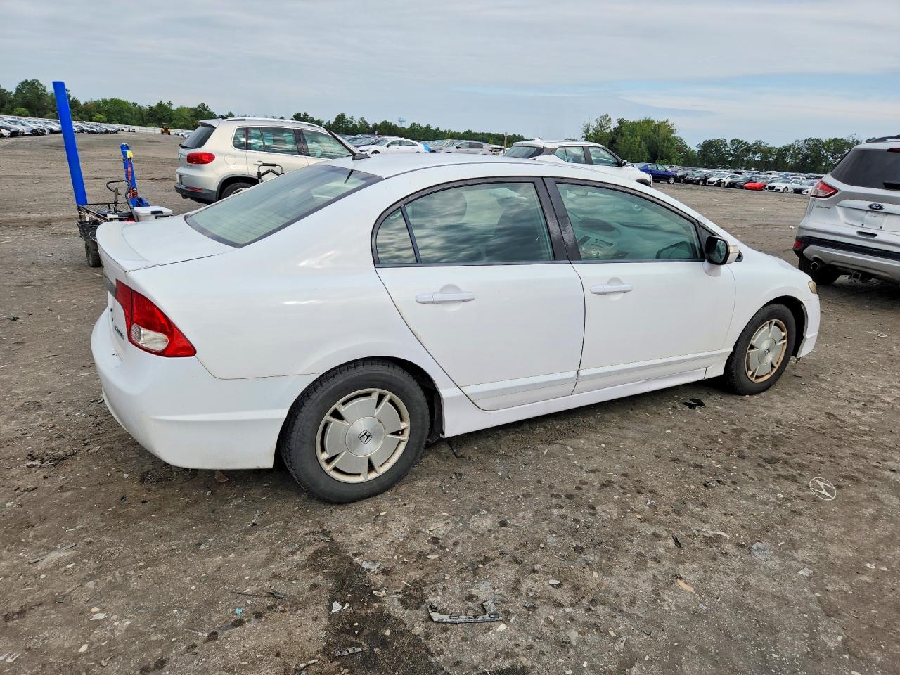 2009 Honda Civic Hybrid White vin: JHMFA36249S004506