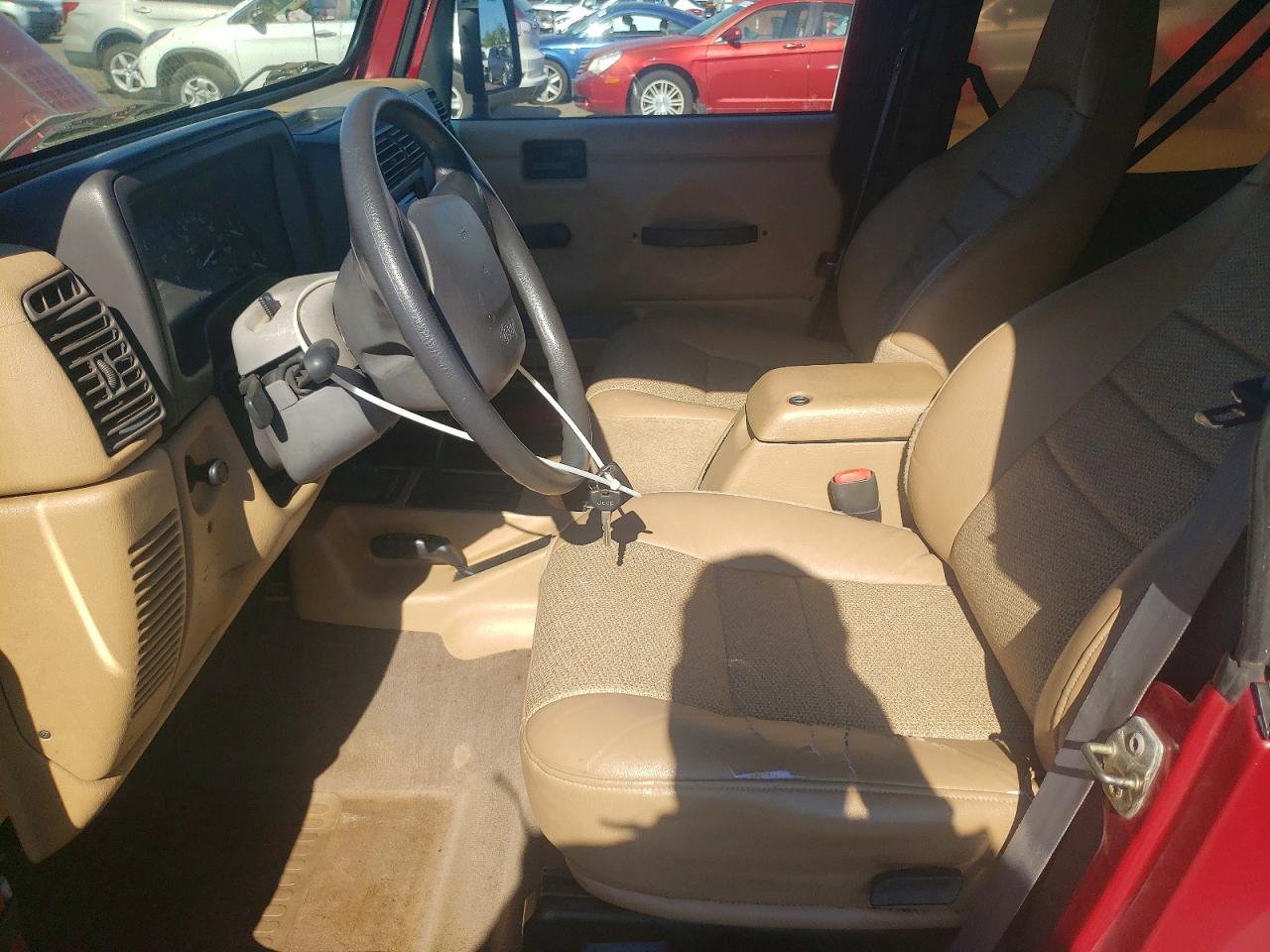 1999 Jeep Wrangler / Tj Sport Red vin: 1J4FY19SXXP412810