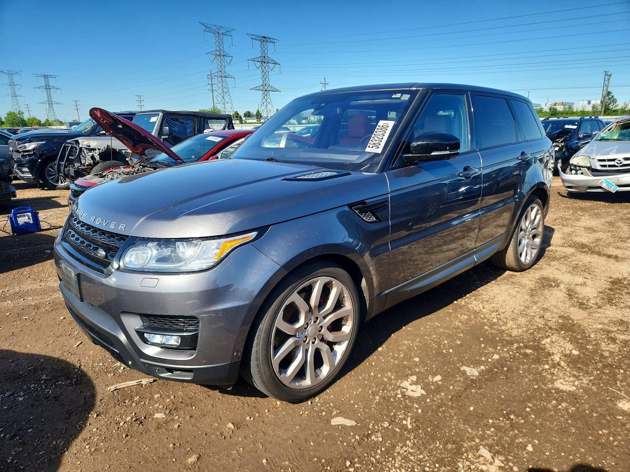2015 Land Rover Range Rover Sport Sc Gray vin: SALWR2TFXFA619762