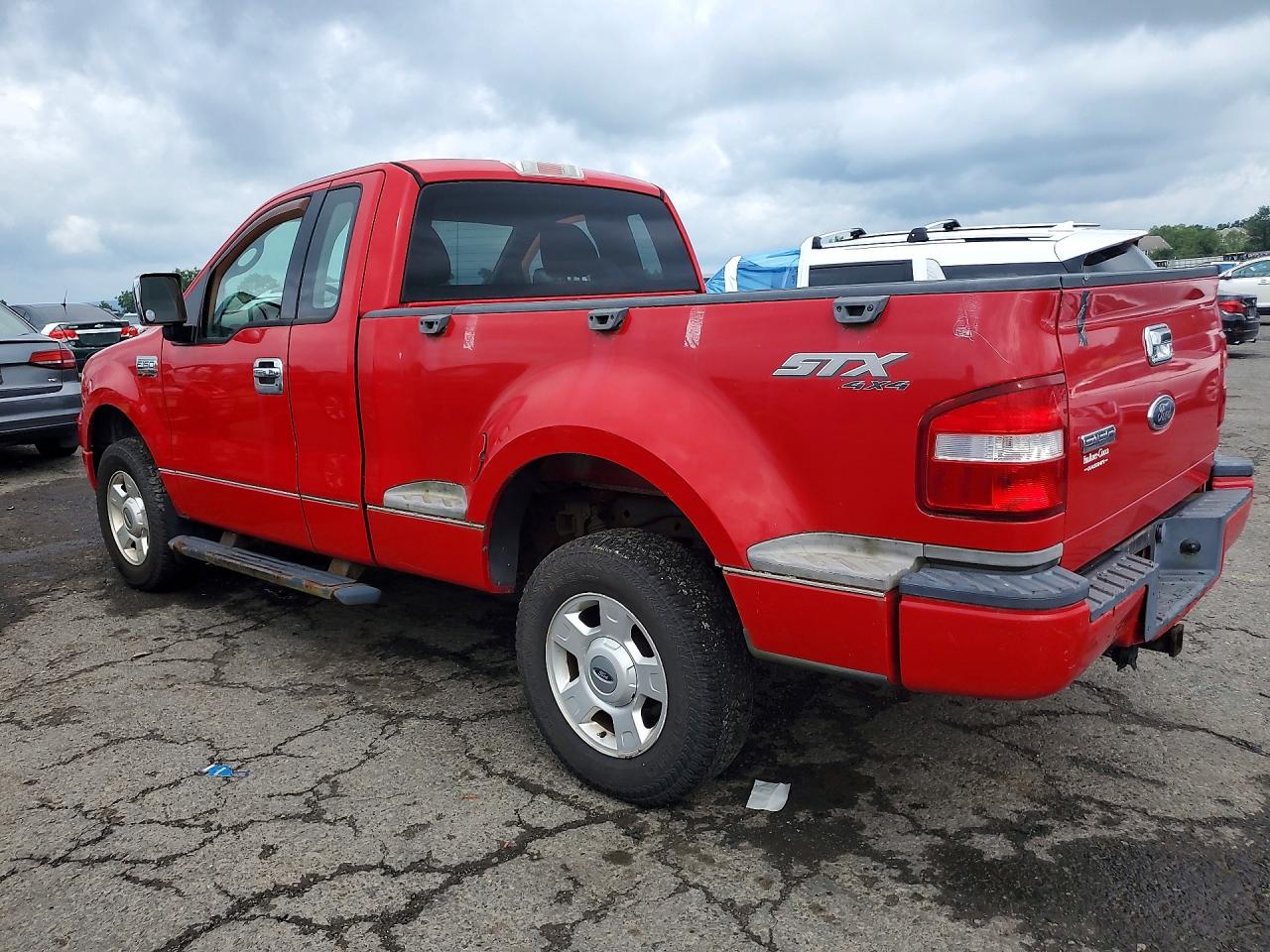 2004 Ford F150 Lariat Red vin: 1FTRF04W14KB28598