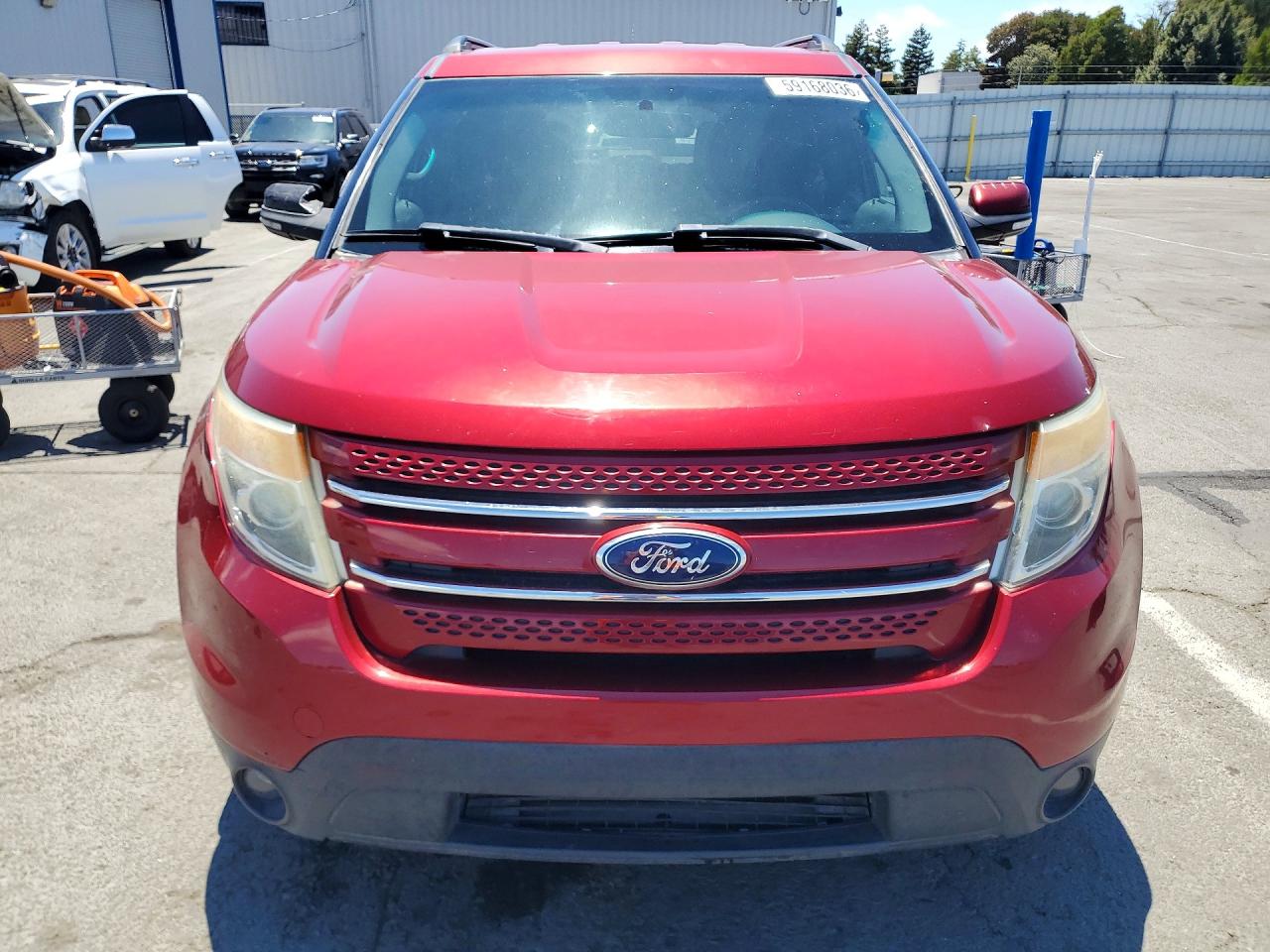 2015 Ford Explorer Limited Red vin: 1FM5K7F83FGB42389