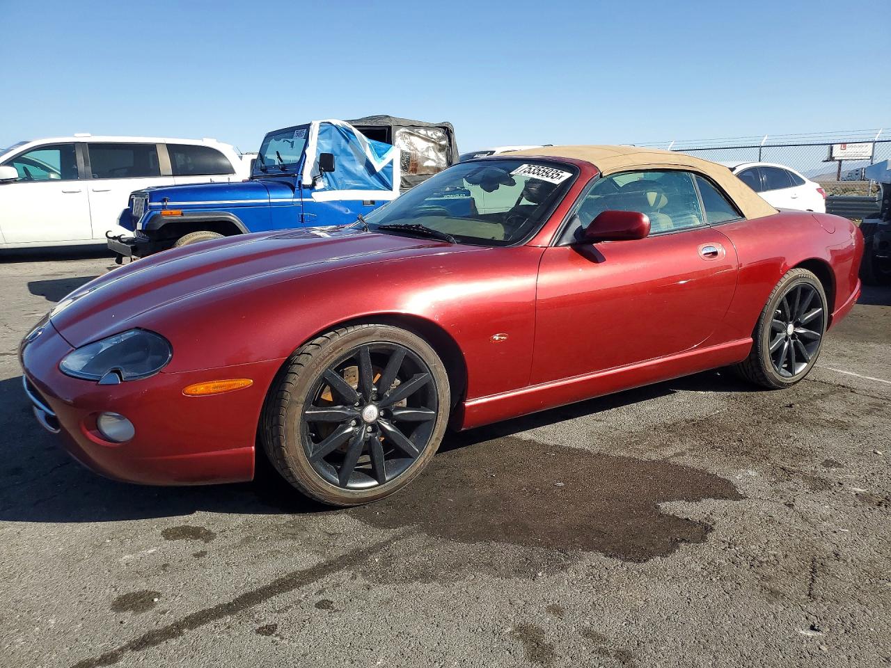 2005 Jaguar Xk8 Бордовый vin: SAJDA42C852A42381