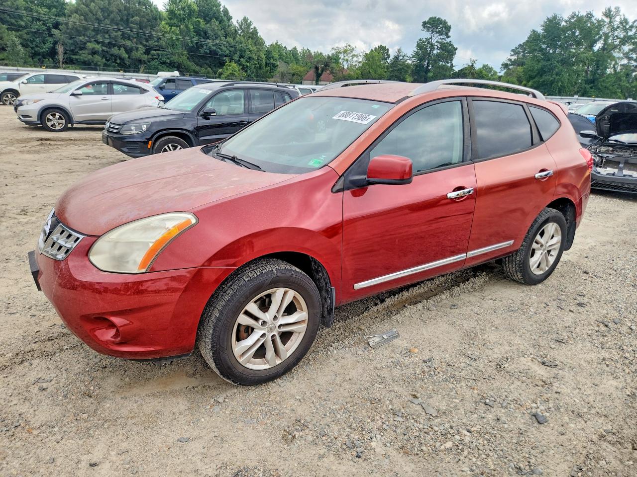 2012 Nissan Rogue Красный vin: JN8AS5MV4CW369189