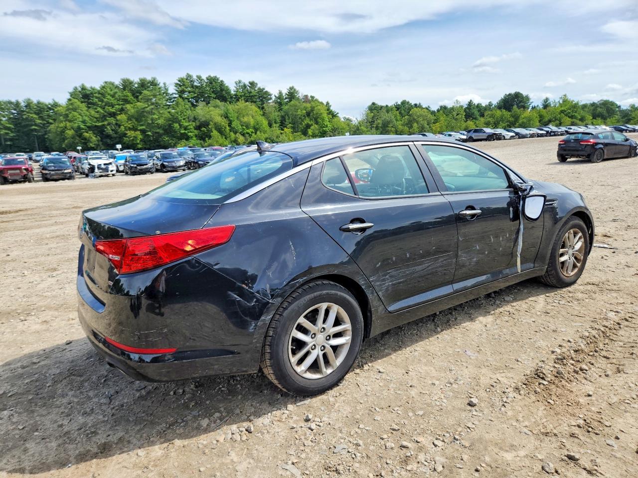 2012 Kia Optima Lx Black vin: 5XXGM4A71CG088047