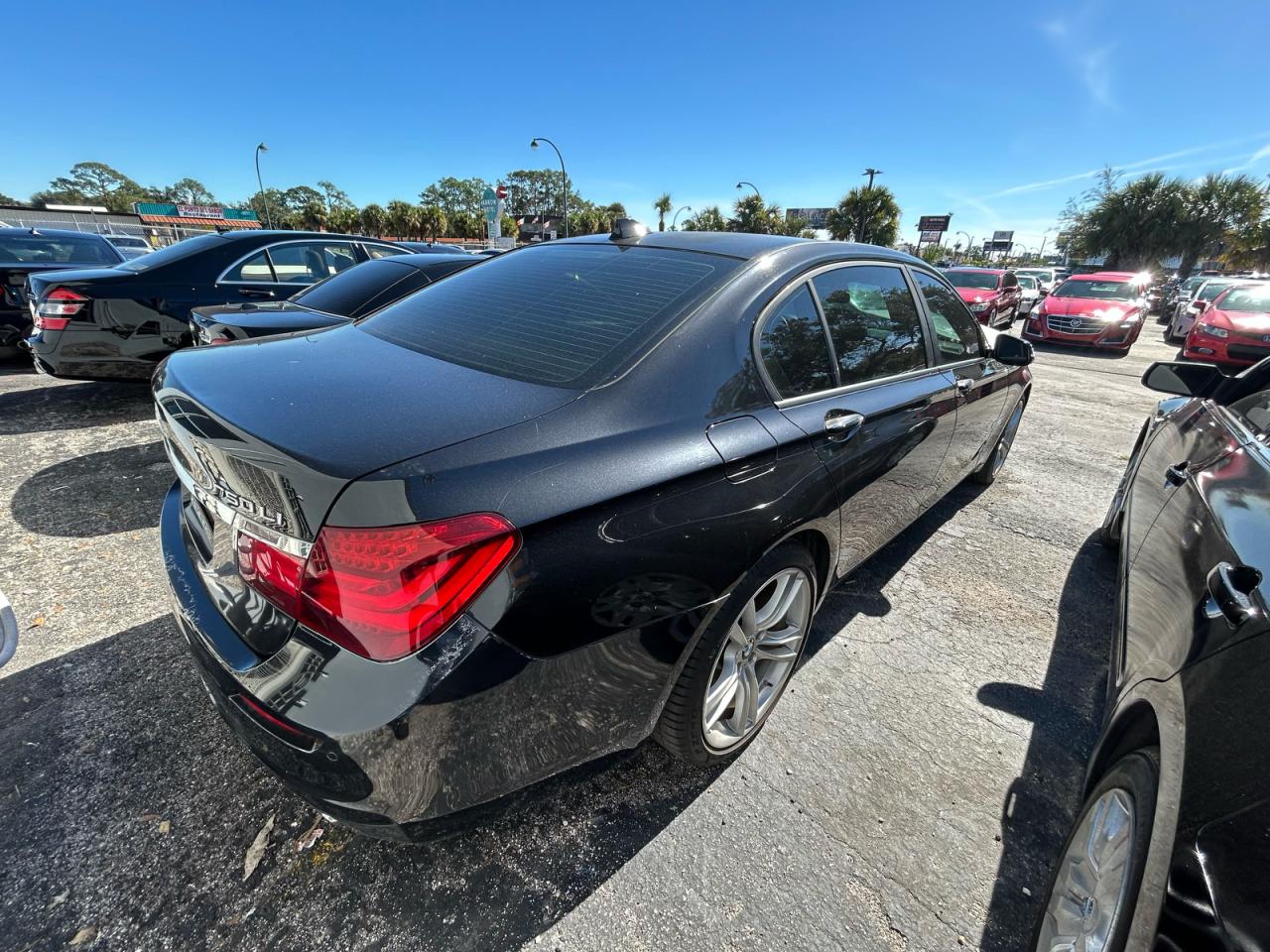 2014 Bmw 750 Li Black vin: WBAYE8C5XED134439
