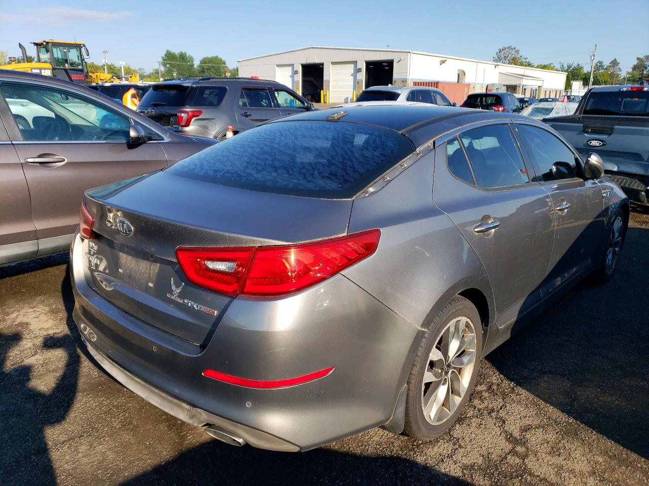 2014 Kia Optima Sx Gray vin: 5XXGR4A60EG305406