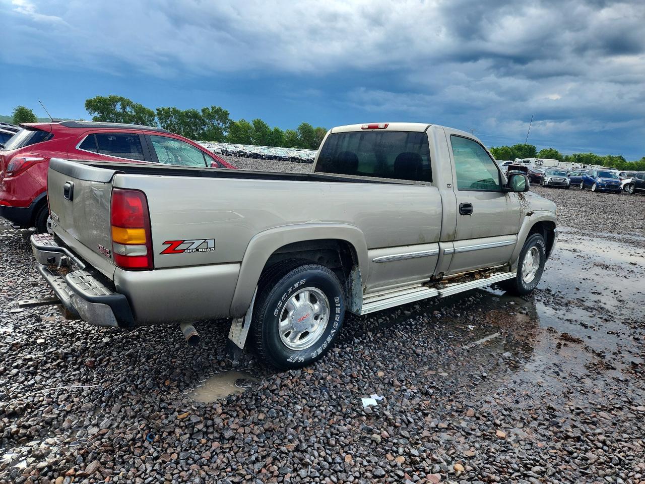 2002 Gmc New Sierra K1500 Gray vin: 1GTEK14T22Z231054