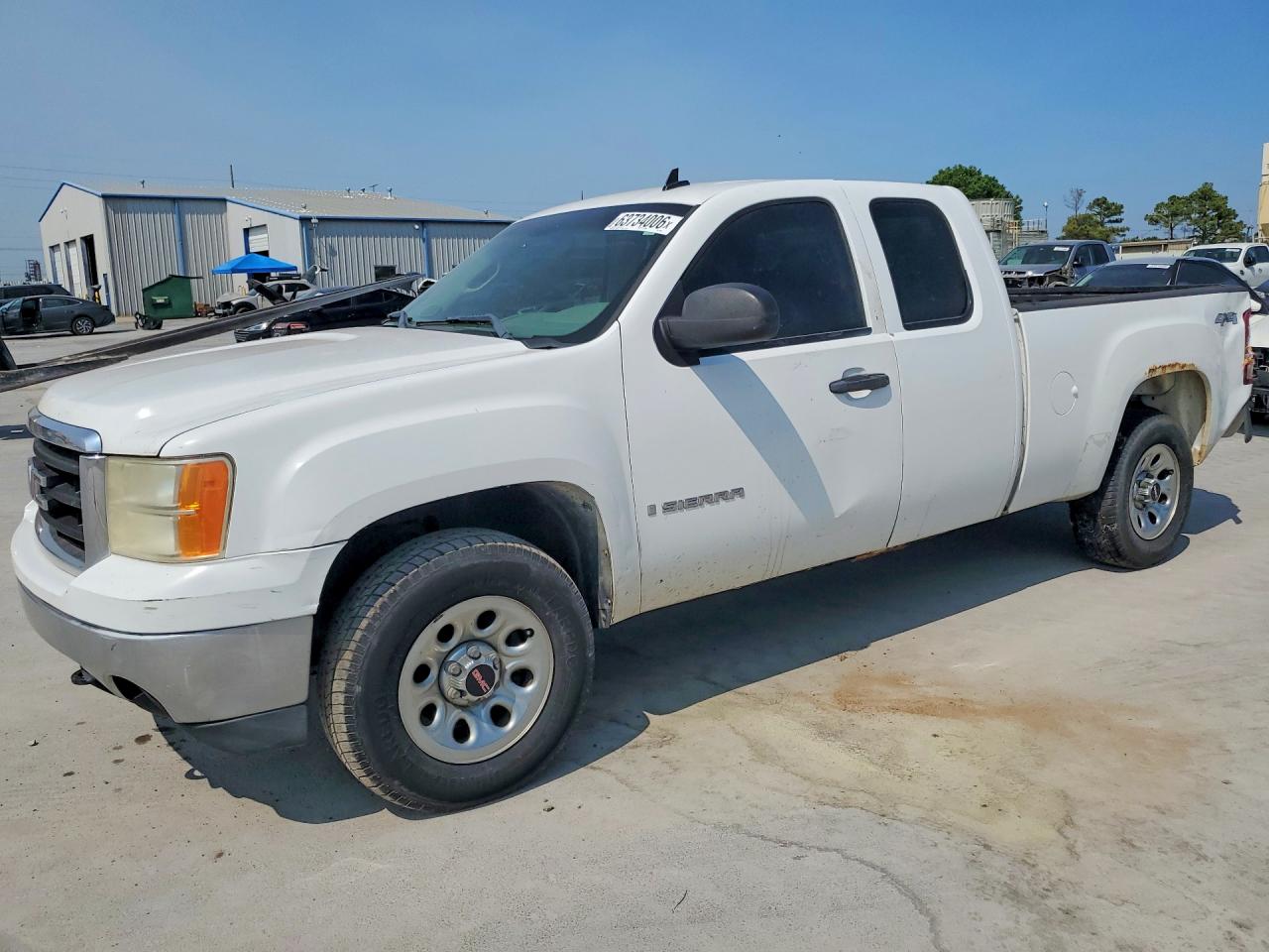 2007 Gmc New Sierra K1500 White vin: 1GTEK19J47E599516