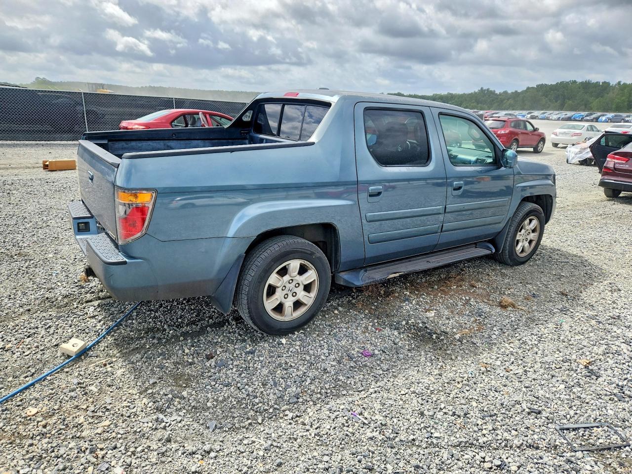 2007 Honda Ridgeline Rtl Blue vin: 2HJYK16547H548672