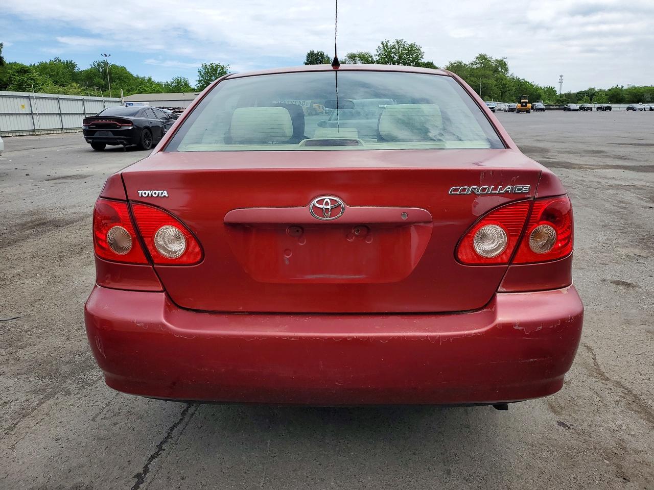 2007 Toyota Corolla Ce Red vin: 2T1BR32E87C849186