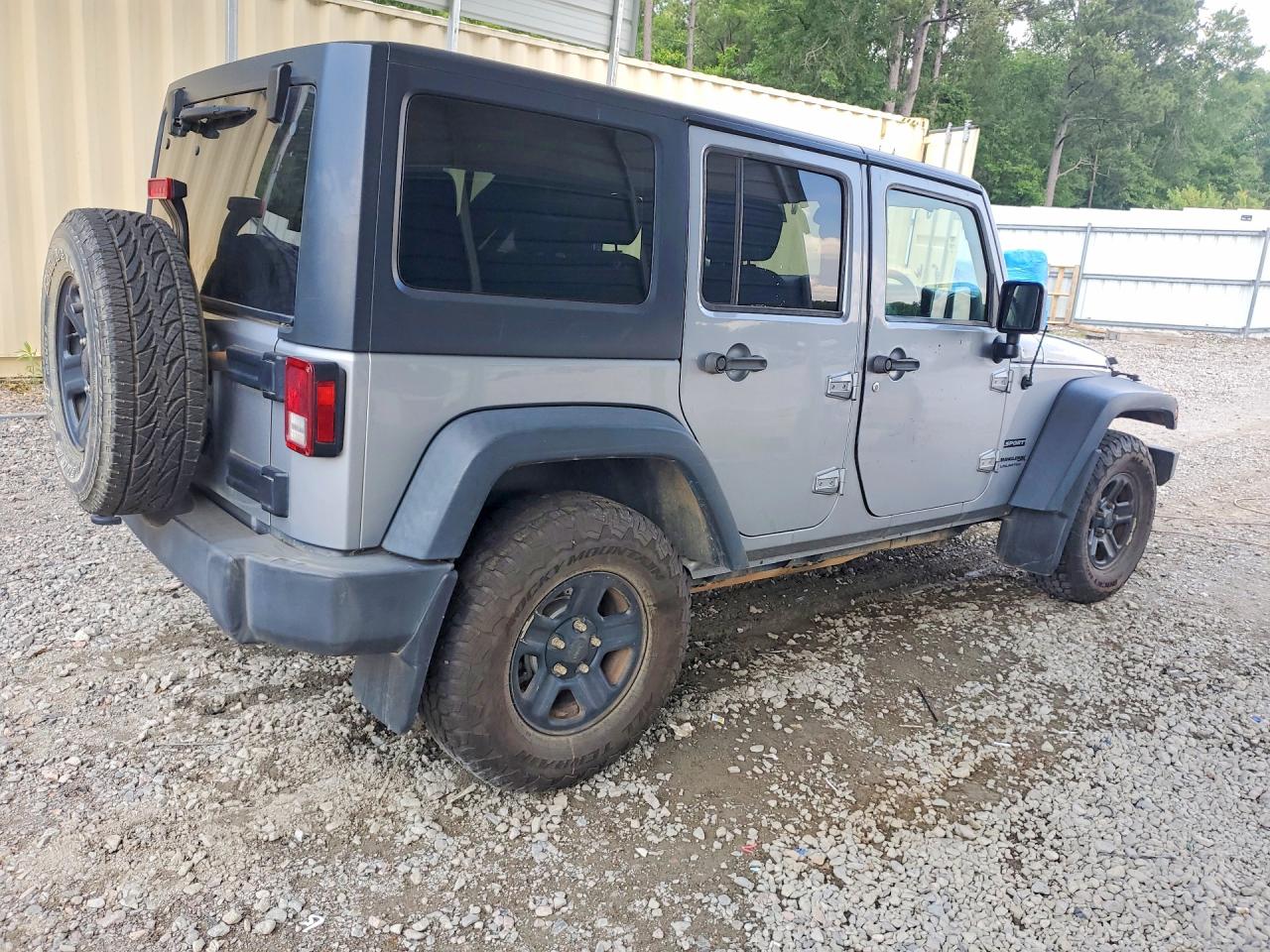 2018 Jeep Wrangler Unlimited Sport Silver vin: 1C4BJWKG7JL830610