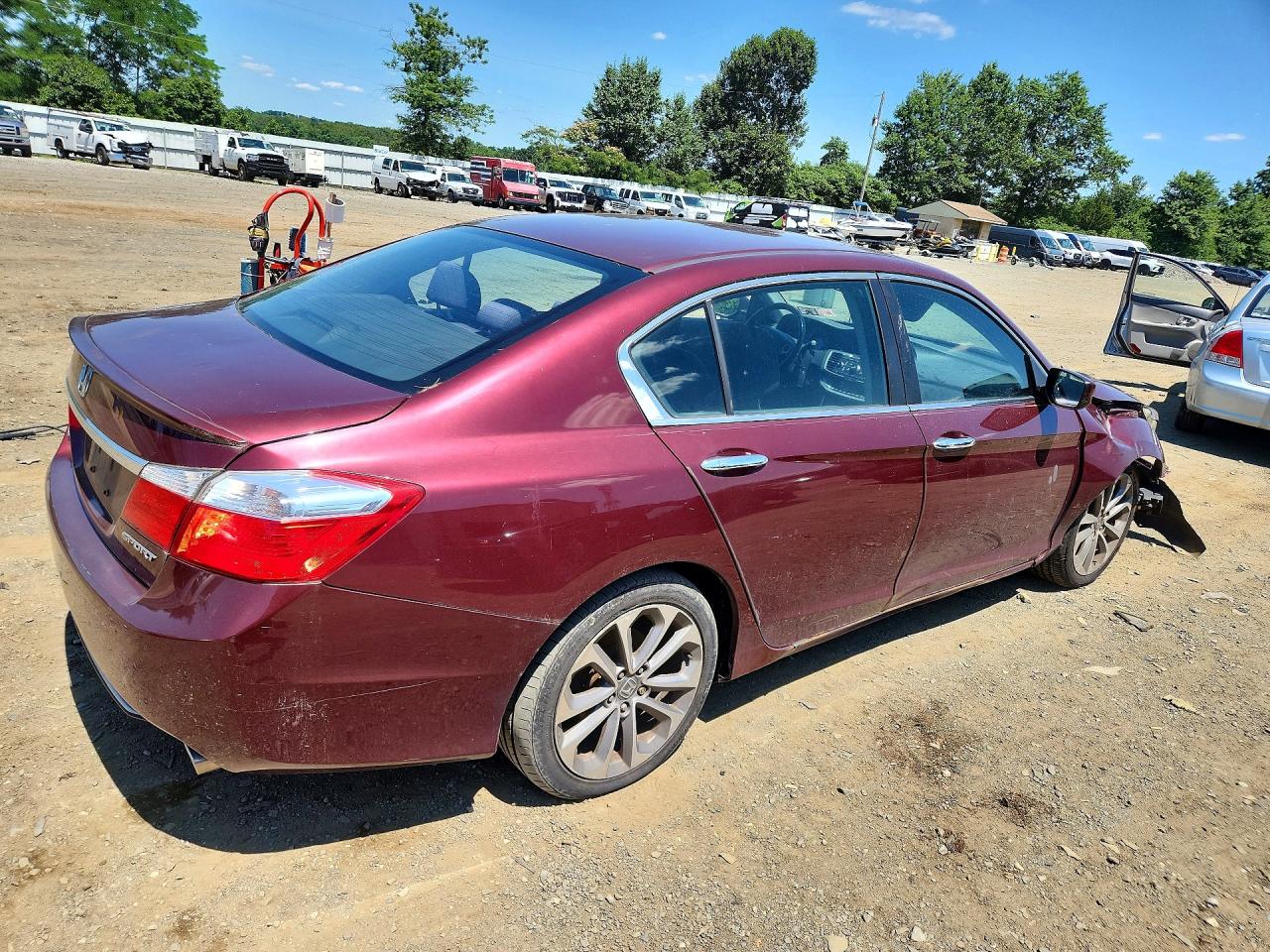 2013 Honda Accord Sport Burgundy vin: 1HGCR2F51DA207953