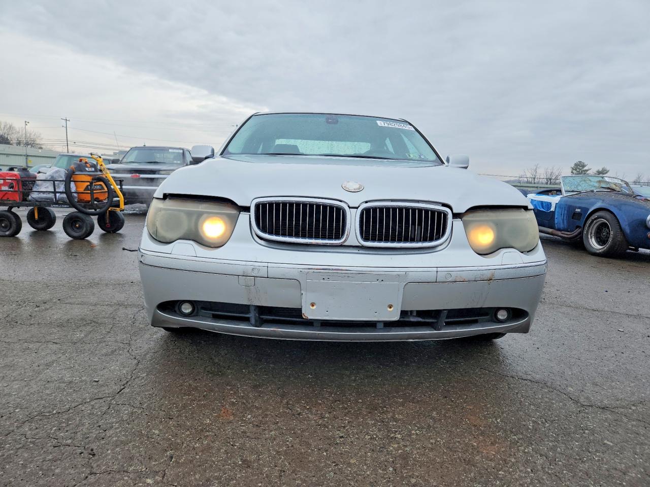 2005 Bmw 745 Li Silver vin: WBAGN63595DS60839