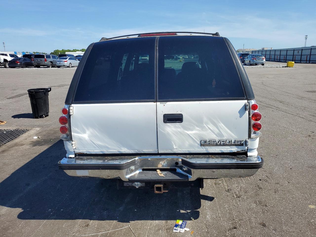 1995 Chevrolet Suburban K1500 White vin: 1GNFK16K9SJ437048
