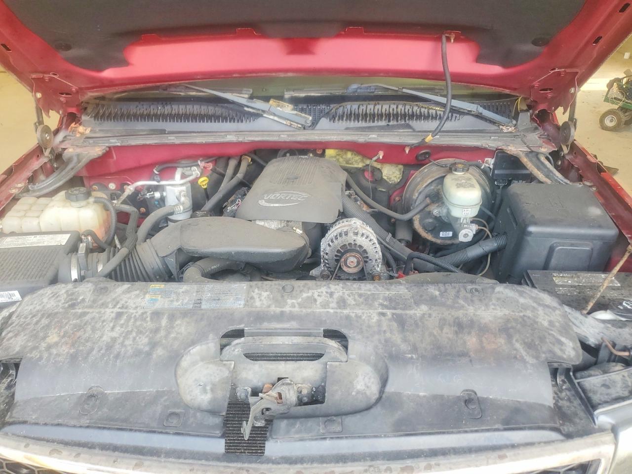 2006 Chevrolet Silverado K1500 Red vin: 1GCEK19V76Z248982