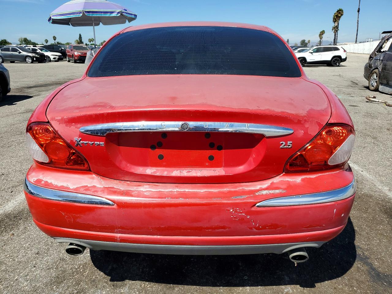 2003 Jaguar X-type 2.5 Red vin: SAJEA51D33XC86945