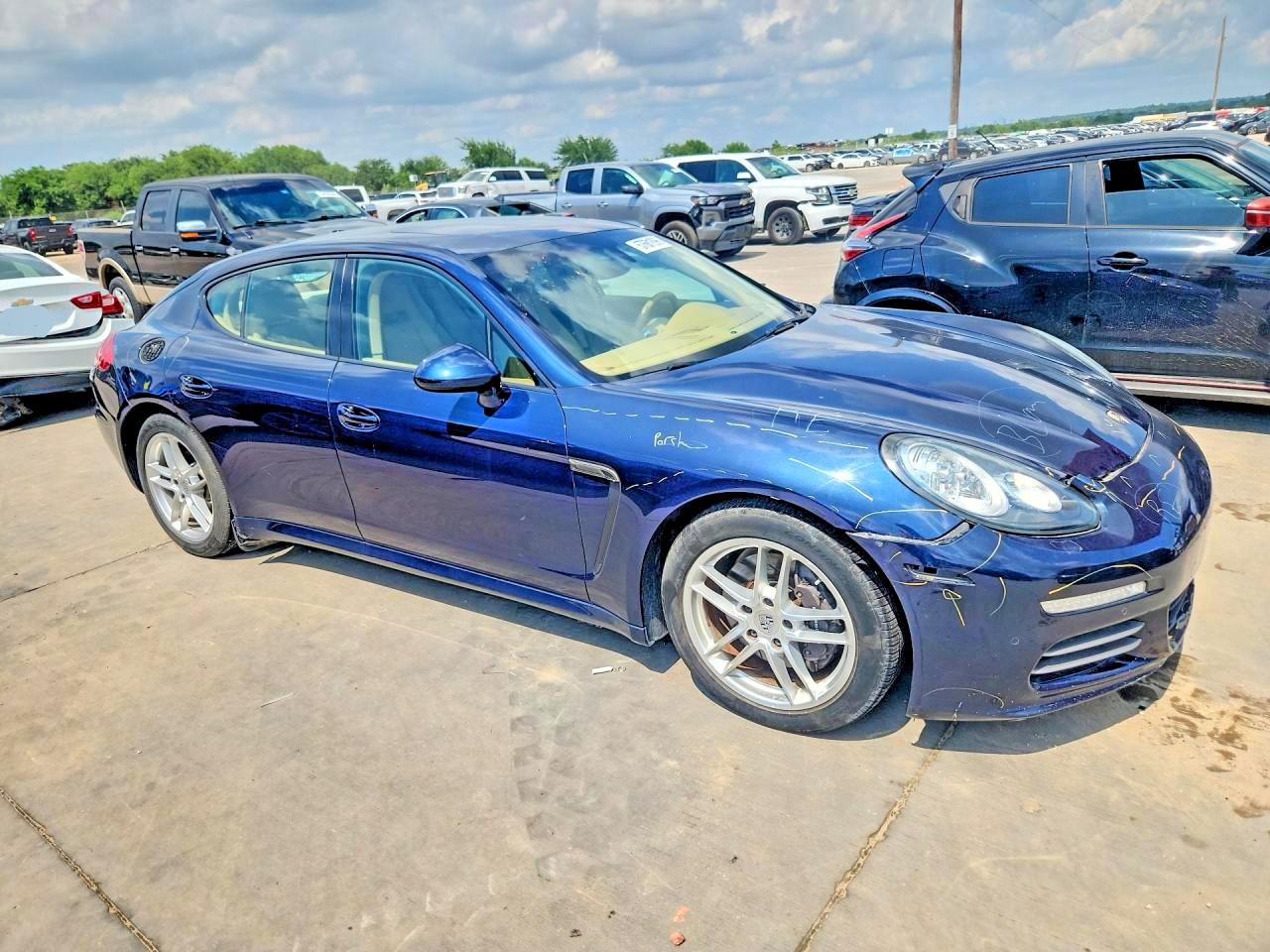 2014 Porsche Panamera 2/4 Blue vin: WP0AA2A70EL005200