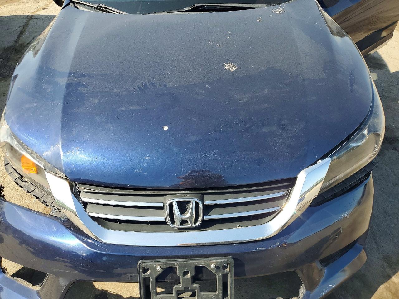 2014 Honda Accord Lx Blue vin: 1HGCR2F33EA176544